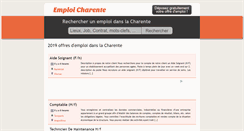Desktop Screenshot of emploicharente.com